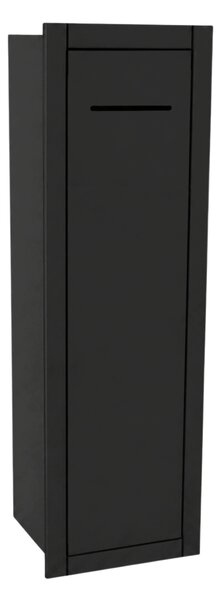 PODOMÍTKOVÁ SKŘÍŇKA WC 28x79 CM PUSH OPEN NA PAPÍR ČERNÁ MATNÁ PRAVÉ DVEŘE