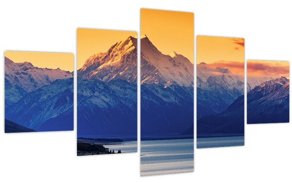 Obraz - Jezero Pukaki (125x70 cm)