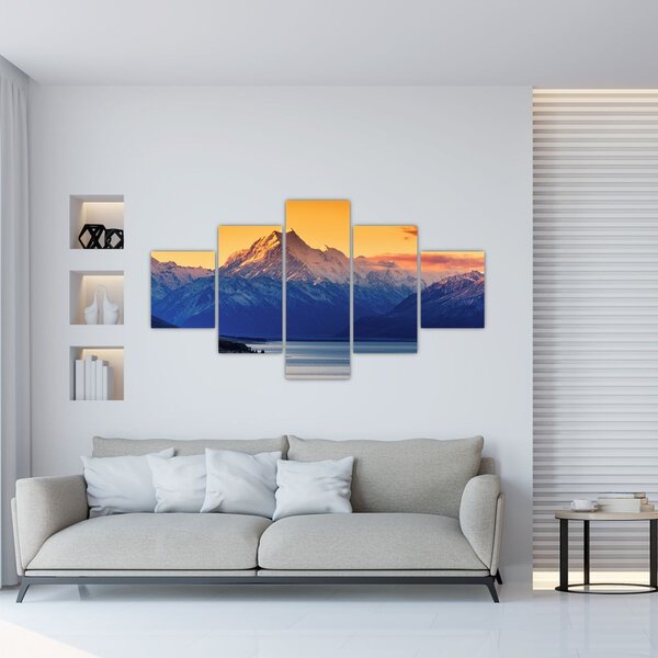 Obraz - Jezero Pukaki (125x70 cm)
