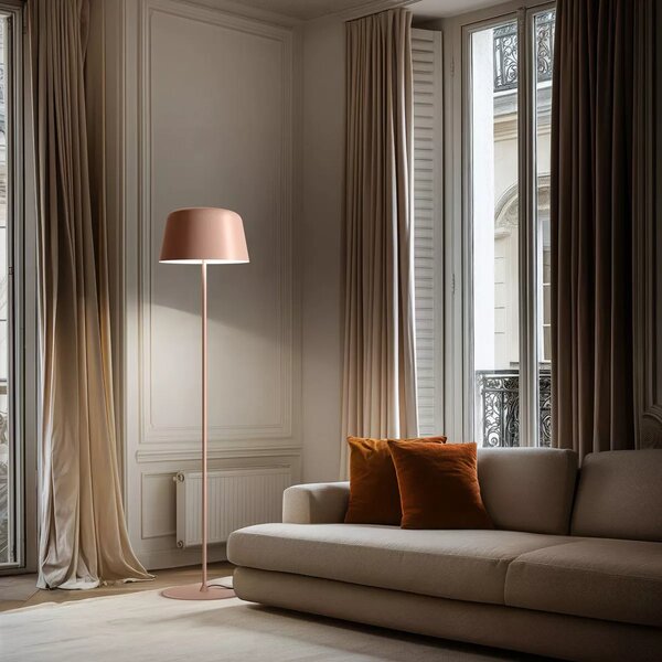 Linea Light CA057FWHMDD Delfi_FL, moderní stojací lampa, 28W LED 2700K, bílá, výška 189cm