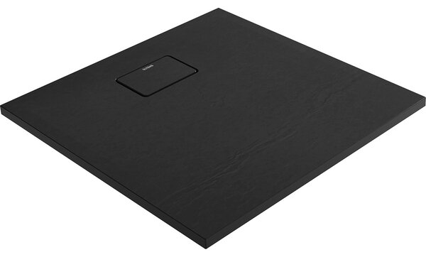 Oltens Bergytan čtvercová sprchová vanička 80x80 cm černá 17100300