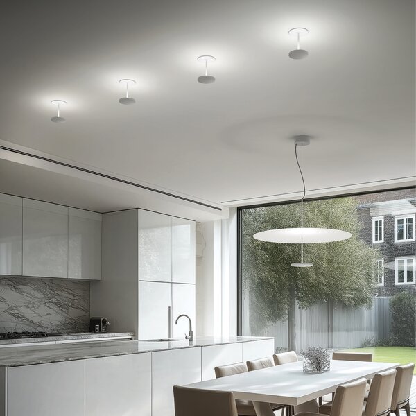 Linea Light CA064DBEMDI Stilo_C, zapuštěné svítidlo pro nepřímé osvětlení, 13W LED 2700K, béžovo-červená, prům. 10cm