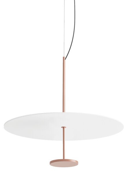 Linea Light CA087DBEMDI Stilo_P, závěsné svítidlo pro nepřímé osvětlení, 21W LED 2700K, bílá/béžovo-červená, prům. 54,5cm