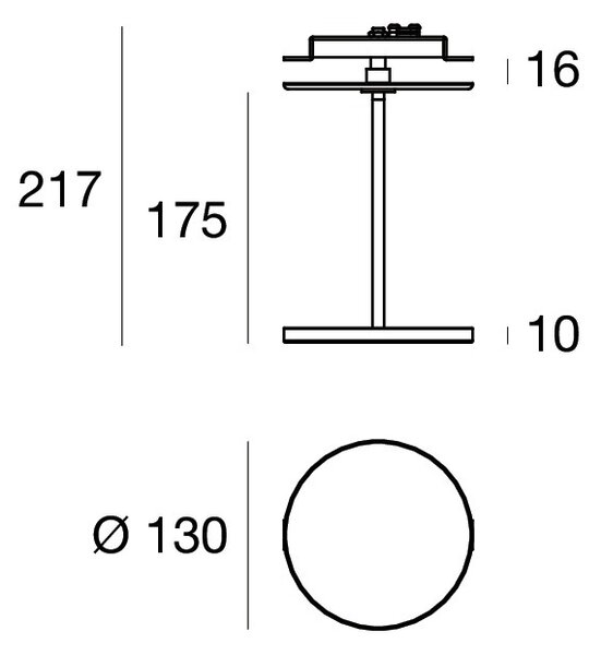 Linea Light CA065DBBMDI Stilo_C, zapuštěné svítidlo pro nepřímé osvětlení, 21W LED 2700K, černá, prům. 13cm