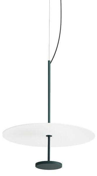 Linea Light CA086DGBMDI Stilo_P, závěsné svítidlo pro nepřímé osvětlení, 13W LED 2700K, bílá/tyrkysová, prům. 34,5cm