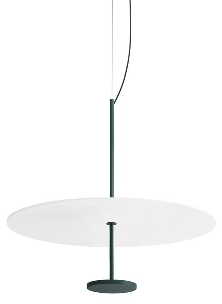 Linea Light CA087DGBMDI Stilo_P, závěsné svítidlo pro nepřímé osvětlení, 21W LED 2700K, bílá/tyrkysová, prům. 54,5cm