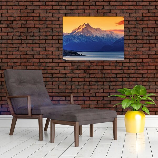 Obraz - Jezero Pukaki (70x50 cm)