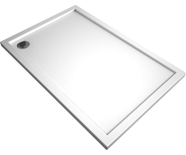Oltens Superior obdélníková sprchová vanička 100x80 cm bílá 15002000