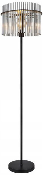Stojací lampa Globo Gorley E27 60 W čirá, černá