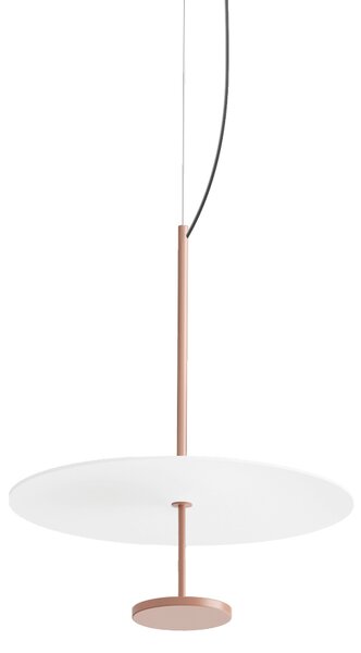 Linea Light CA086DBEMDI Stilo_P, závěsné svítidlo pro nepřímé osvětlení, 13W LED 2700K, bílá/béžovo-červená, prům. 34,5cm