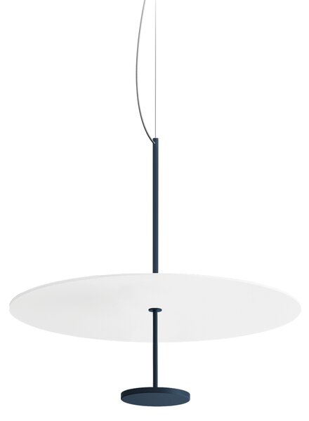Linea Light CA087DLUMDI Stilo_P, závěsné svítidlo pro nepřímé osvětlení, 21W LED 2700K, bílá/modrá, prům. 54,5cm