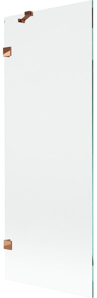Mexen, Mexen Lunar 1-křídlová vanová zástěna 70 x 150 cm, transparentní, růžové zlato - 897-070-000-60-00