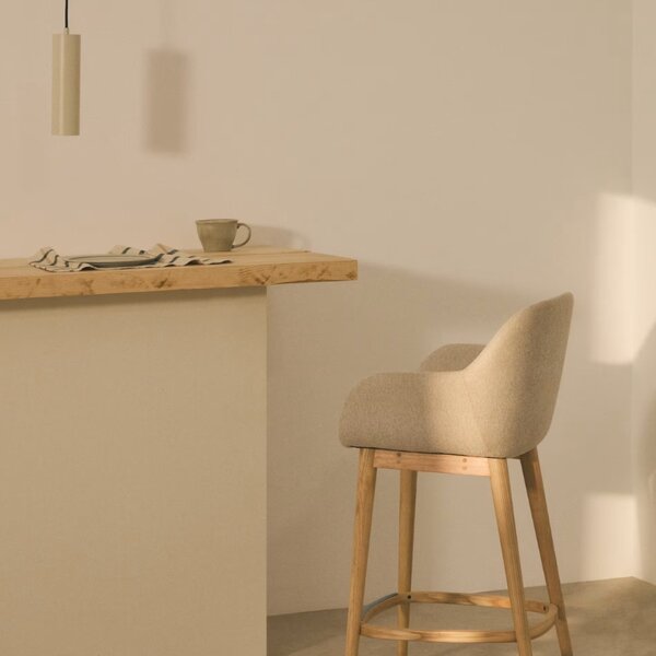 Béžová barová židle Kave Home Konna 65 cm