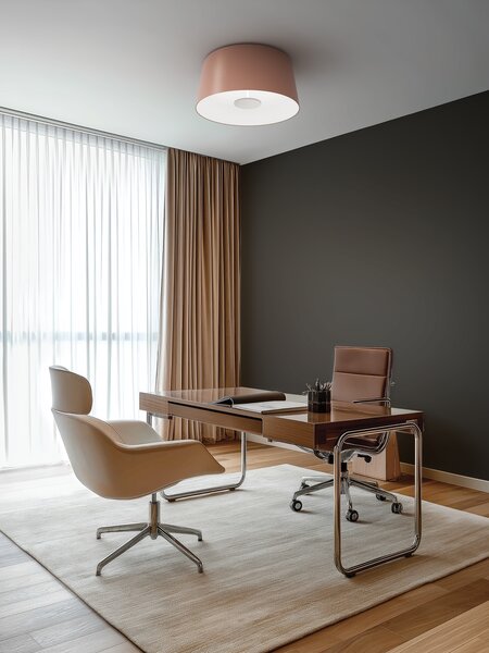 Linea Light CA051DWHMDI Delfi_S, moderní stropní svítidlo, 13W LED 2700K, bílá, průměr 35cm