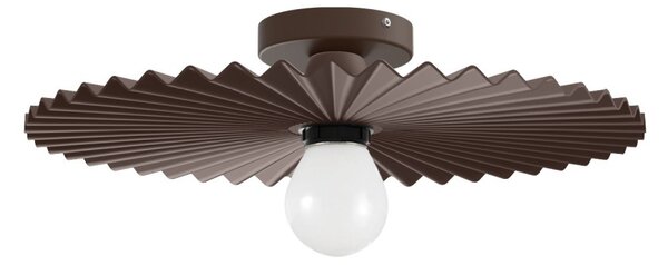 Linea Light CA024ADBEZZ Doge_S, moderní hnědé stropní/nástěnné svítidlo, 1x22W E27, průměr 38,7cm