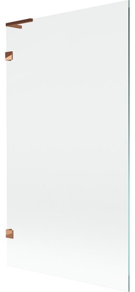 Mexen, Mexen Lunar L 1-křídlová vanová zástěna 100 x 150 cm, transparentní, růžové zlato - 897L-100-000-60-00