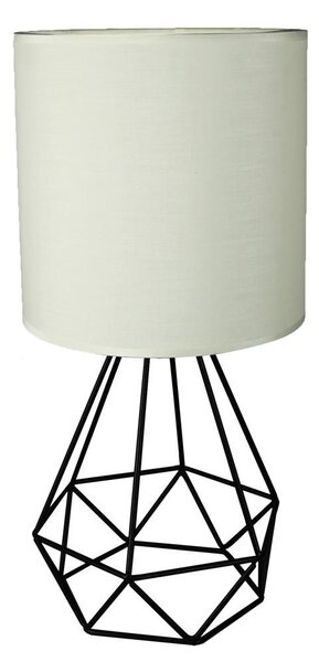 Stolní lampička v loftovém stylu GRAF - 1xE27, 60W, černá / bílá