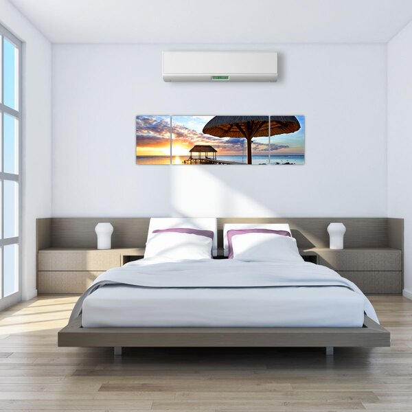 Obraz - Západ slunce na Mauriciu (170x50 cm)