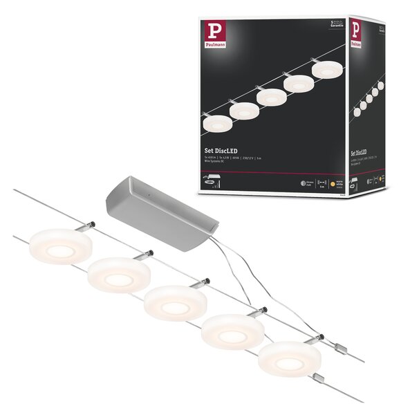 Paulmann 94426 DiscLED I, lankové LED osvětlení, 5x4,5W LED 3000K, délka 500cm