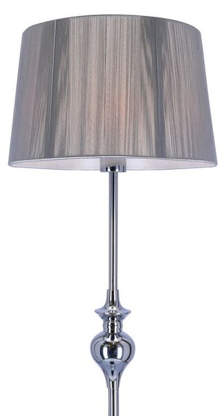 Stojací moderní lampa GILLENIA - 1xE27, 60W, stříbrná