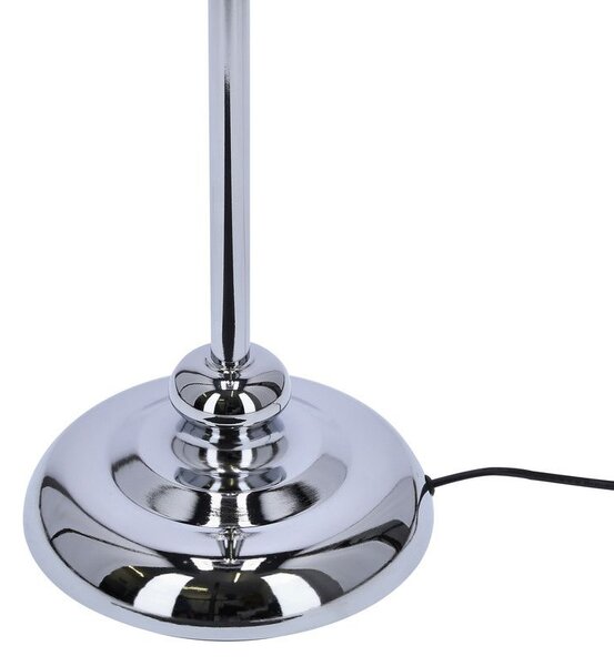 Stojací moderní lampa GILLENIA - 1xE27, 60W, stříbrná