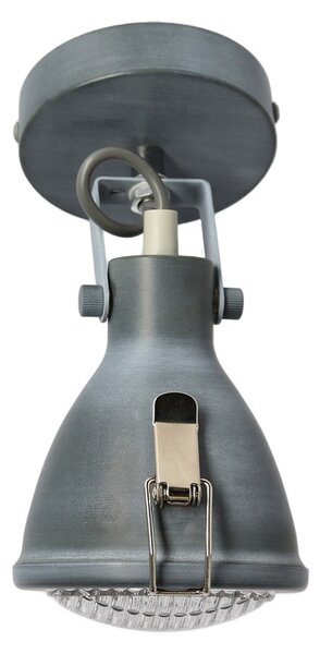 Bodové nástěnné loftové svítidlo CRODO - 1xE14, 40W, šedé