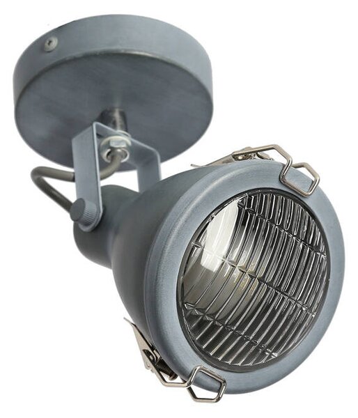 Bodové nástěnné loftové svítidlo CRODO - 1xE14, 40W, šedé