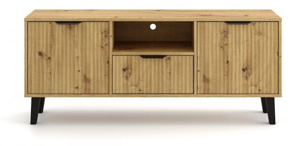 Televizní stolek SITIVE SLIM - dub artisan / černý