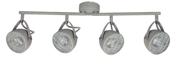 Stropní industriální bodové světlo PENT - 4xGU10, 50W, šedé