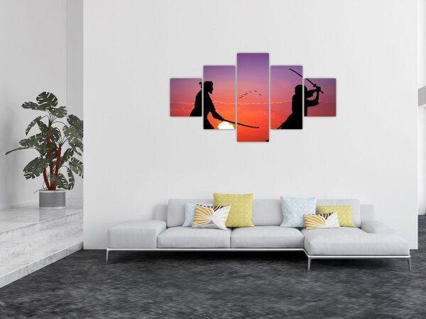 Obraz - Samurajové (125x70 cm)