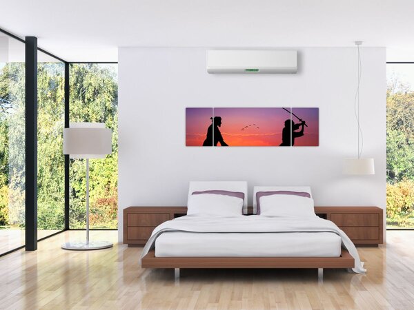 Obraz - Samurajové (170x50 cm)