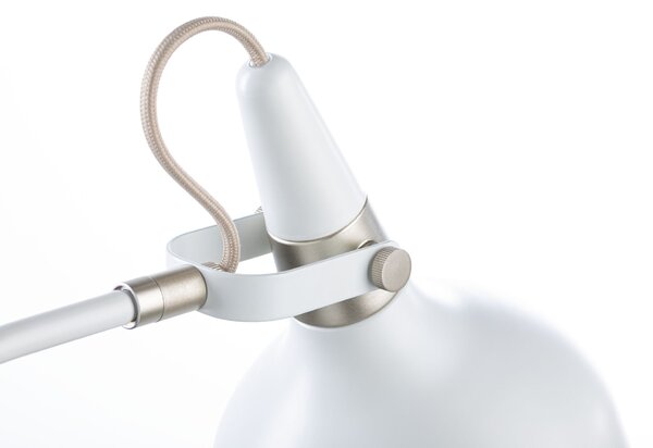 Paulmann 78482 Juna, bílá stolní lampa z kovu, 1xE14, výška 51cm