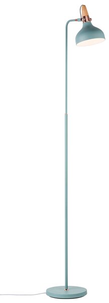 Paulmann 79654 Juna, zelená stojací lampa z kovu, mědi a dřeva, 1xE14, výška 158cm