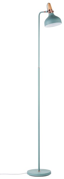 Paulmann 79654 Juna, zelená stojací lampa z kovu, mědi a dřeva, 1xE14, výška 158cm