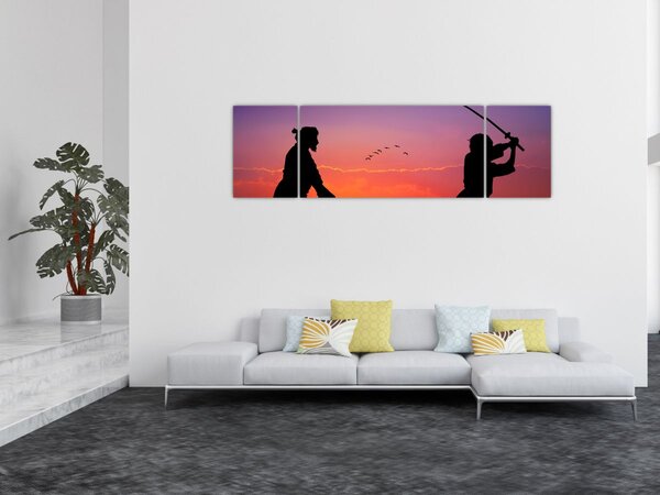 Obraz - Samurajové (170x50 cm)