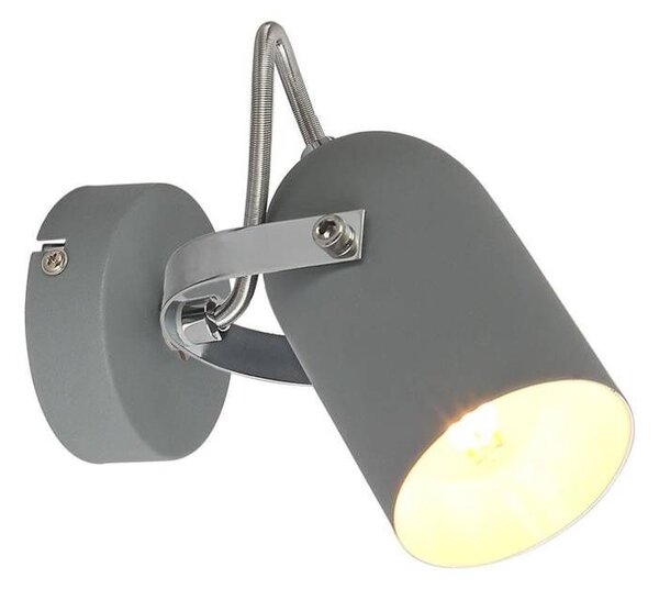 Nástěnné bodové loftové svítidlo GRAY - 1xE14, 40W, šedé