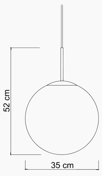 Sikrea 8583 Eva, moderní závěsné svítidlo z ručně foukaného petrolejového/bílého skla, 1xE27, Ø35cm