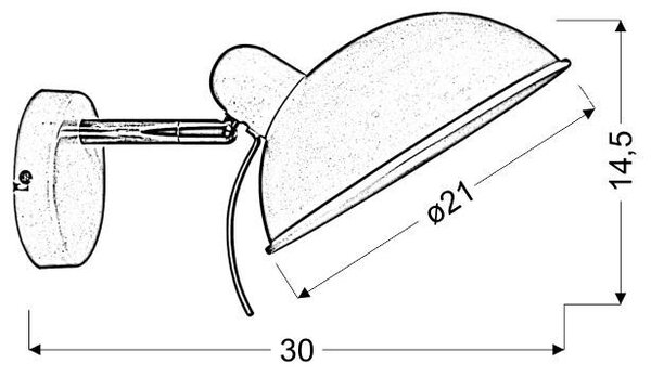 Nástěnná flexibilní lampa DURIO - 1xE14, 40W, bílá