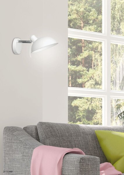 Nástěnná flexibilní lampa DURIO - 1xE14, 40W, bílá