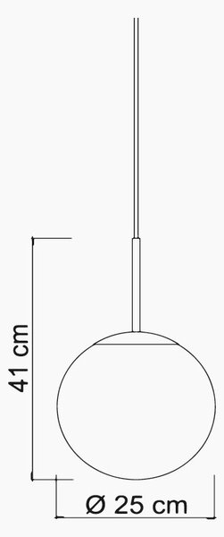 Sikrea 5869 Eva, moderní závěsné svítidlo z ručně foukaného kouřového/bílého skla, 1xE27, Ø25cm