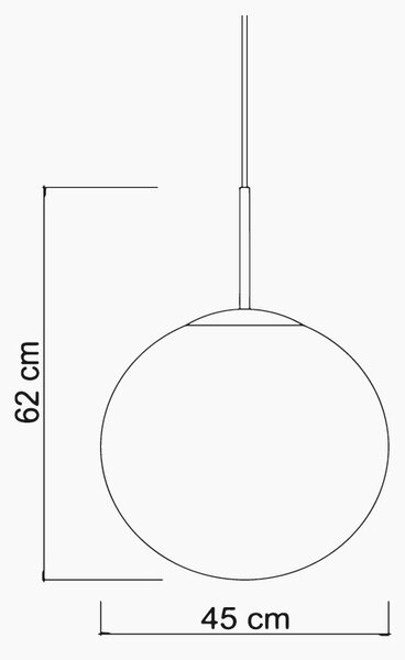 Sikrea 9382 Eva, moderní závěsné svítidlo z ručně foukaného kouřového/bílého skla, 1xE27, Ø45cm