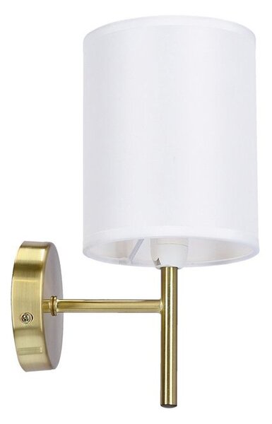 Nástěnné moderní osvětlení YAN - 1xE14, 40W, patina / bílé