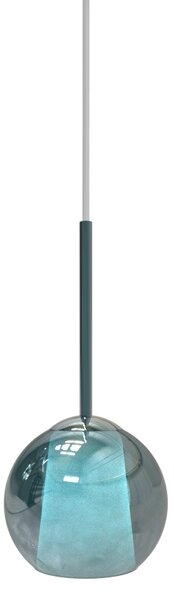 Sikrea 4547 Emy, moderní závěsné svítidlo z ručně foukaného petrolejového skla, 1xG9, Ø10cm