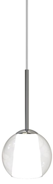 Sikrea 4424 Emy, moderní závěsné svítidlo z ručně foukaného čirého skla, 1xG9, Ø10cm