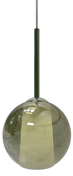 Sikrea 5728 Emy, moderní závěsné svítidlo z ručně foukaného zeleného skla, 1xE27, Ø20cm