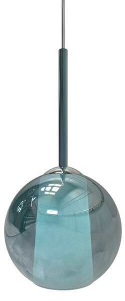 Sikrea 5735 Emy, moderní závěsné svítidlo z ručně foukaného petrolejového skla, 1xE27, Ø20cm