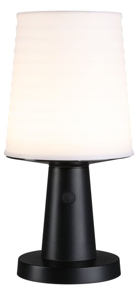 Paulmann 94611 Ilanga, černá solární lampička na baterii, 2,1W LED 2700K, výška 30cm, IP44