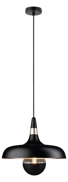 Paulmann 78481 Juna, černé závěsné svítidlo z kovu, 1xE27, Ø34,2cm