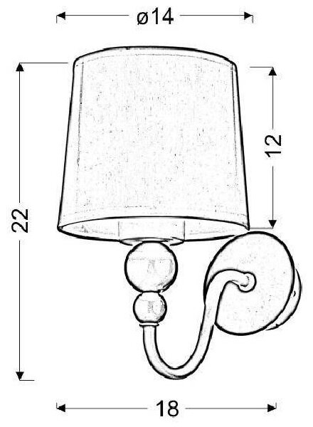 Nástěnné svítidlo do dětského pokoje BEBE - 1xE27, 60W, růžové / bílé