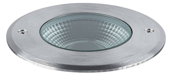 Paulmann Vanea LED zapuštěné podlahové svítidlo IP67, Ø 10 cm, Hliník / šedá / zinek, Hliník, Moderní, Zapuštěné kulaté